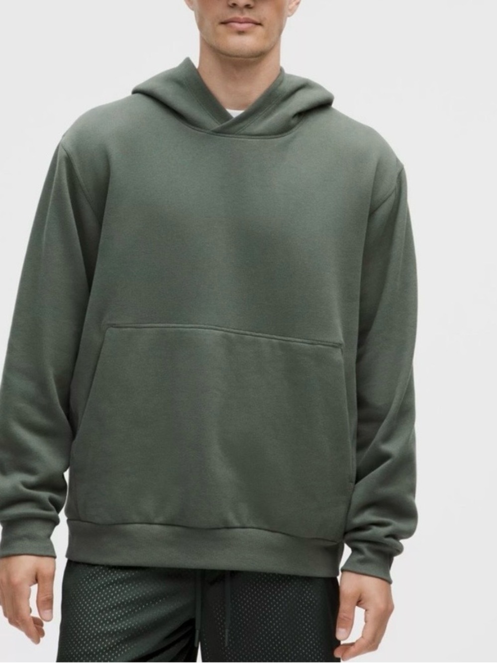 Lululemon Athletica Sage Green Steady State Pullover Hoodie Large Jacket
